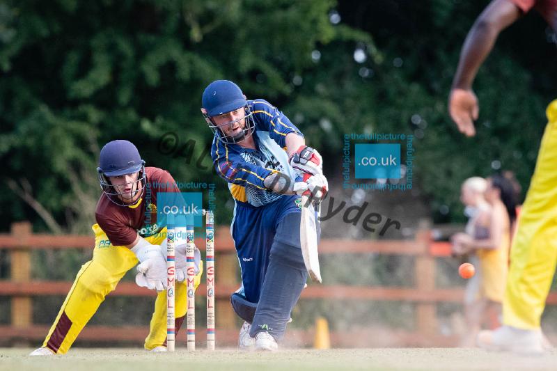 20180715 Flixton Fire v Greenfield_Thunder Marston T20 Final053.jpg - Flixton Fire defeat Greenfield Thunder in the final of the GMCL Marston T20 competition hels at Woodbank CC